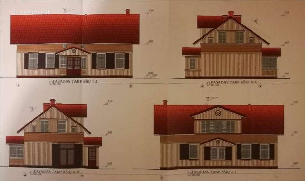 Parduodamas namų valdos sklypas su projektu