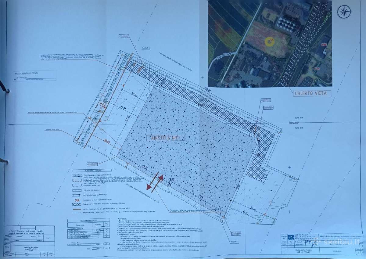 Nuomojama 2,45 ha aikštelė Joniškyje Sandėlių g.
