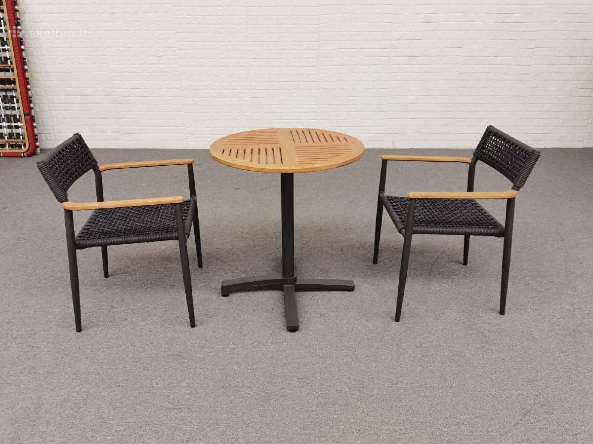 Lauko baldai sulankstomas staliukas ir kėdės