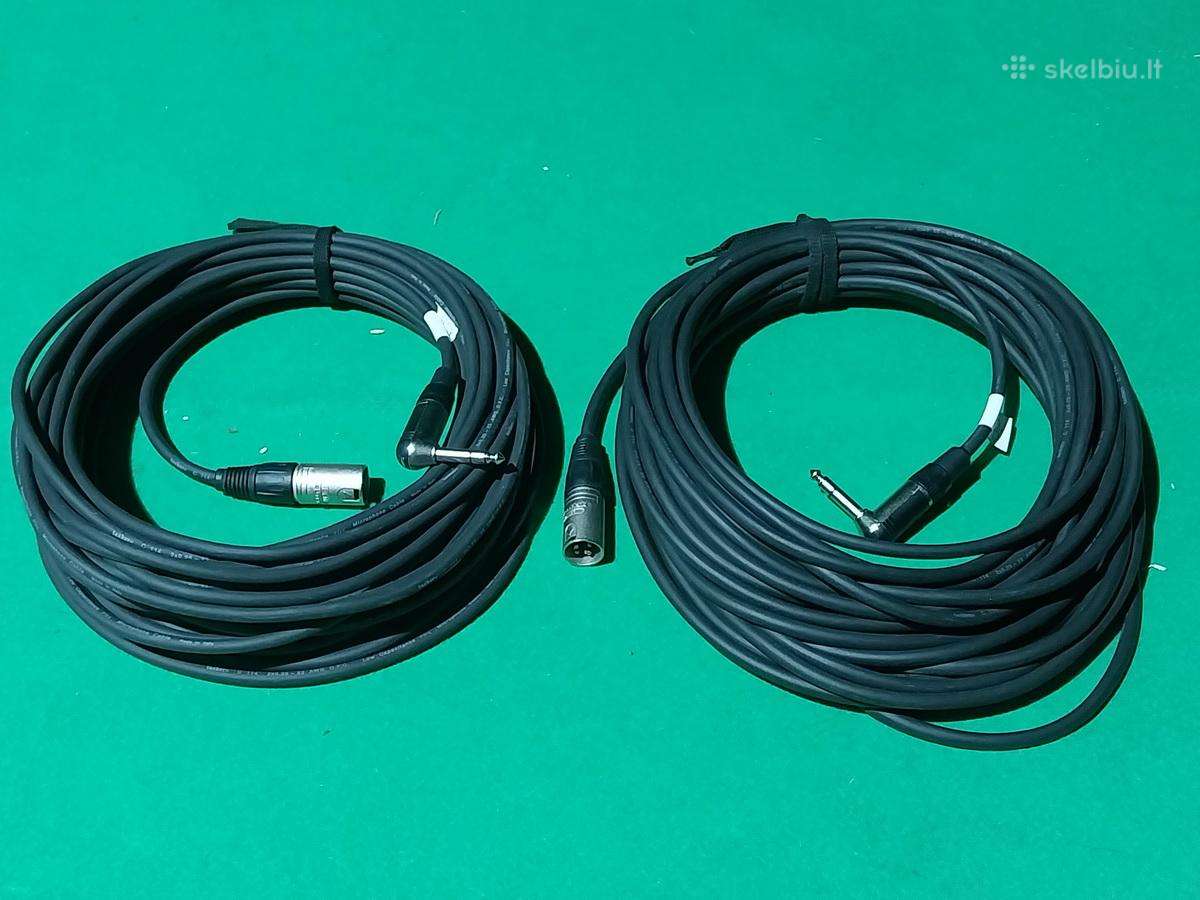 Audio kabelis Xlr 3pin kištukas 6.3mm