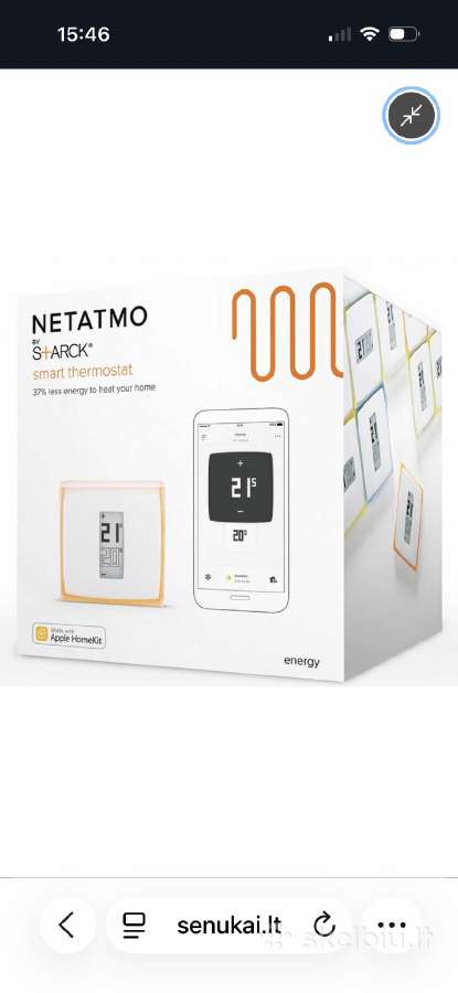 Parduodu išmanųjį termostatą Netatmo