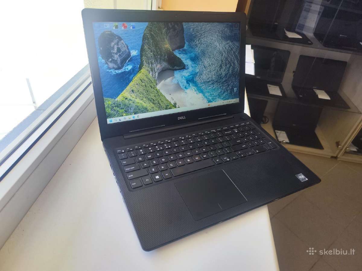 Dell i3 10th/15,6"fhd/8gb/naujas SSD nvme/w10