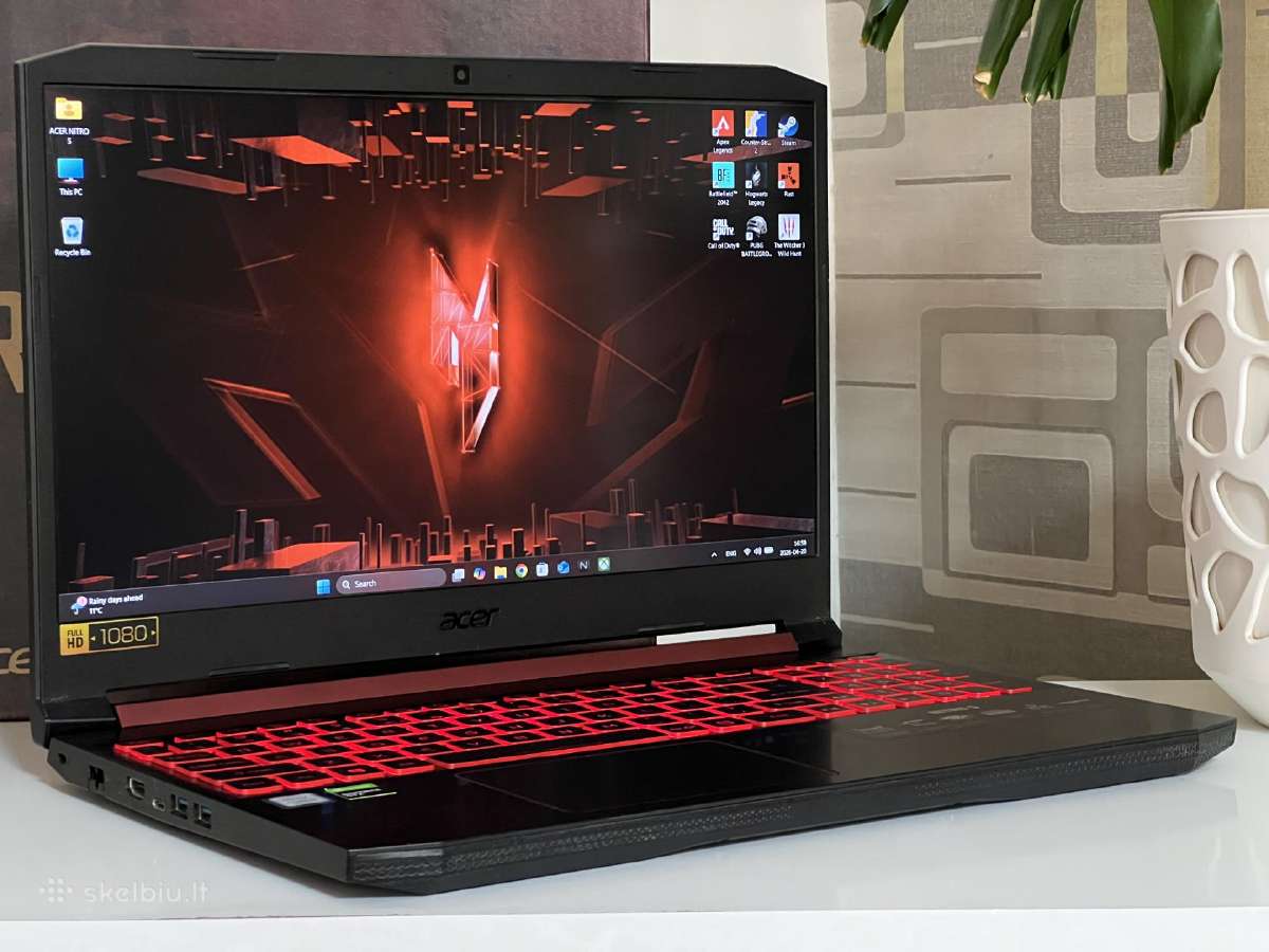 Parduodamas Acer Nitro 5 su Gtx 1660ti, I5-9k. - nuotraukos Nr. 2