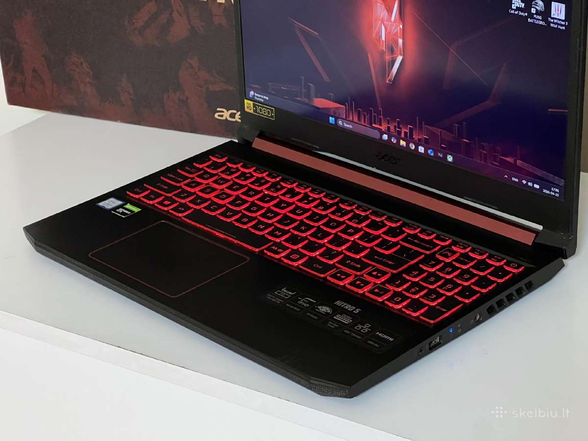 Parduodamas Acer Nitro 5 su Gtx 1660ti, I5-9k. - nuotraukos Nr. 4