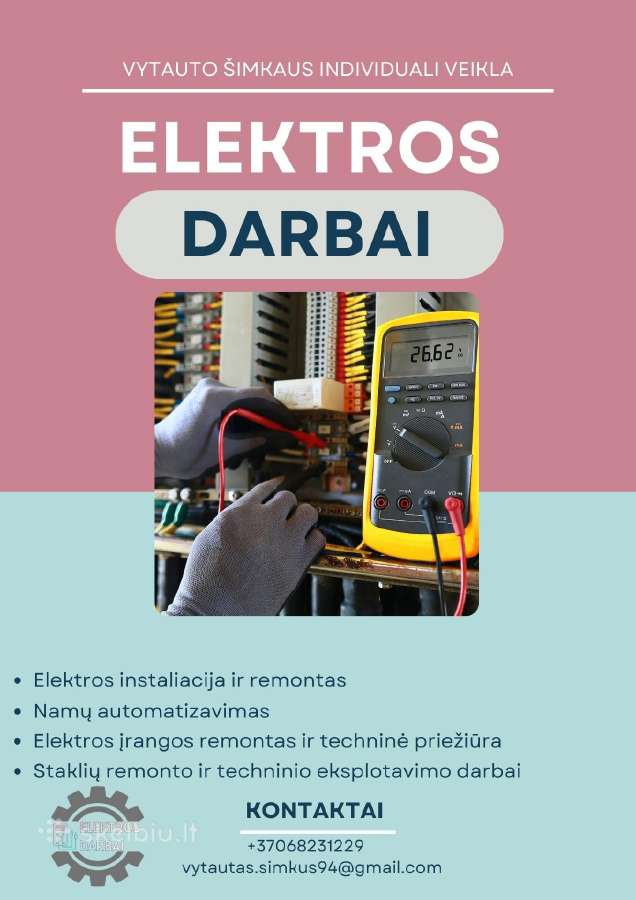Elektros darbai, skubus remontas