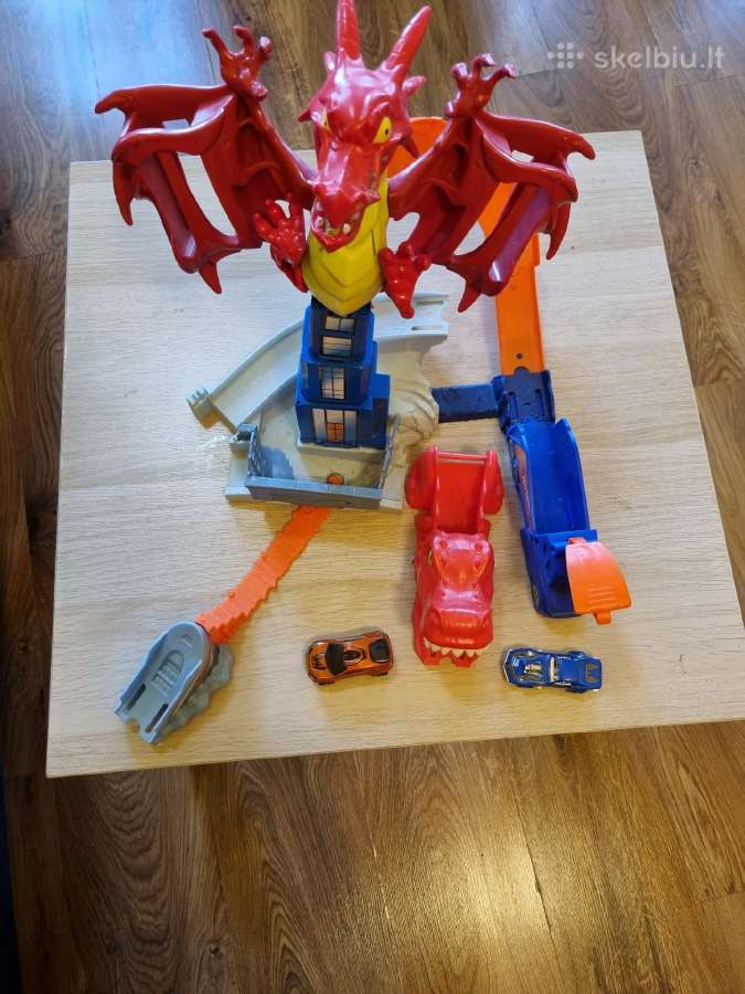Hot Wheels dvi trasos T-rex ir dinozauras. - nuotraukos Nr. 4