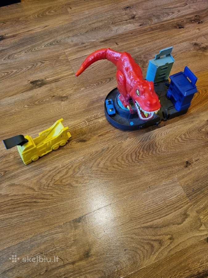 Hot Wheels dvi trasos T-rex ir dinozauras. - nuotraukos Nr. 5