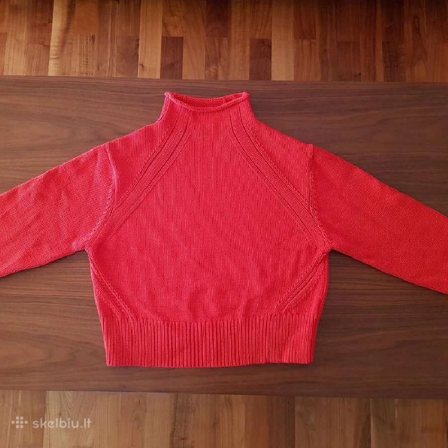 Megztinukas L dydzio raudonas moteriskas megztinis - nuotraukos Nr. 6