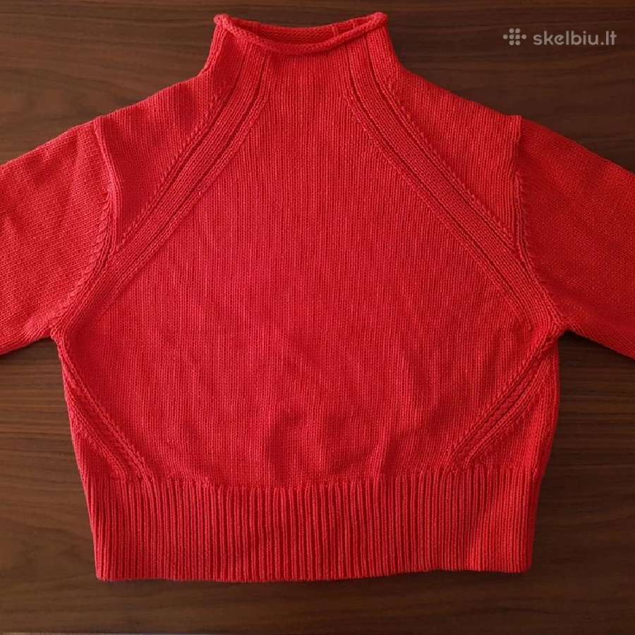 Megztinukas L dydzio raudonas moteriskas megztinis - nuotraukos Nr. 7