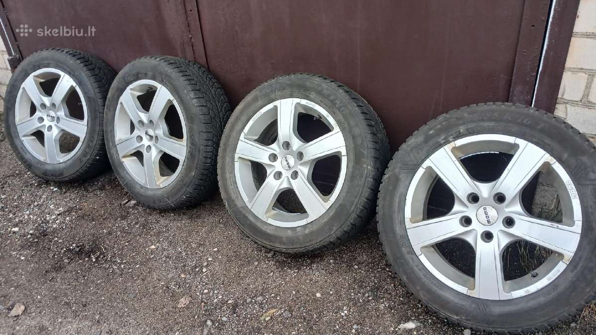 Mažai naudoti ratlankiai su žieminėmis padangomis