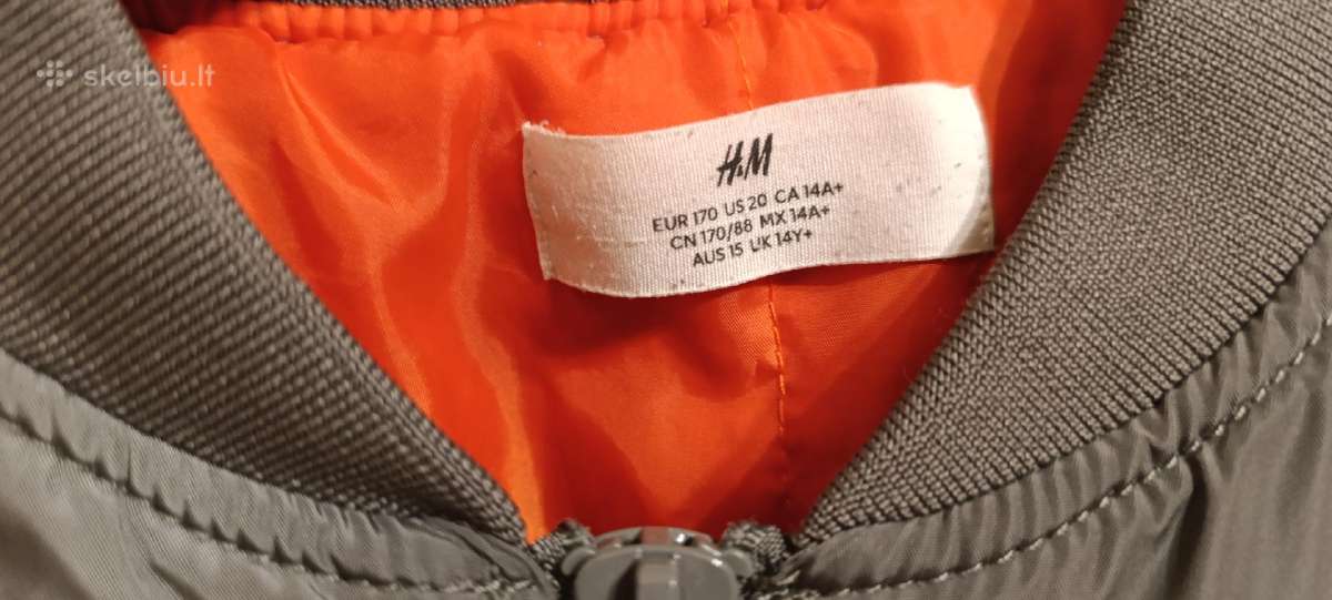 Bomber stiliaus H&m striukė 170 cm ūgiui - nuotraukos Nr. 6