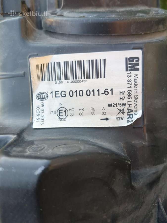 Opel Astra priekines lempos - nuotraukos Nr. 2