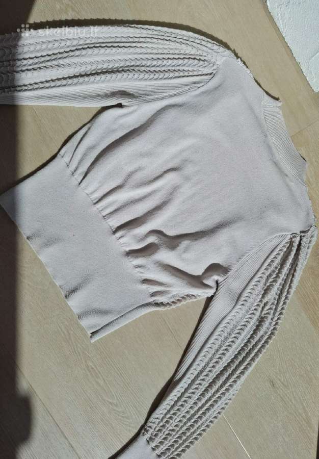 Romantiška nėriniuota palaidinė, nude spalva, S - nuotraukos Nr. 19