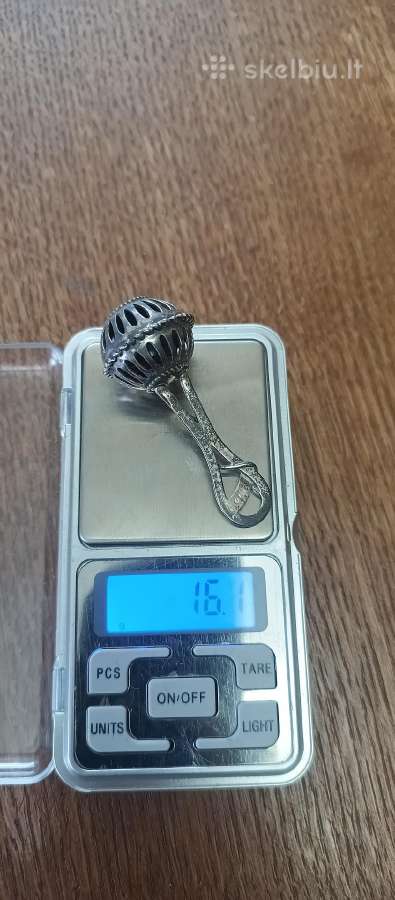 925 sidabrinis vaiko barškutis
