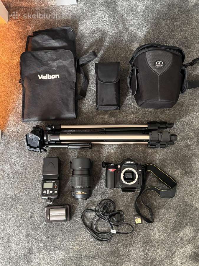 Nikon D90 Dslr Fotoaparato pilnas komplektas - nuotraukos Nr. 2