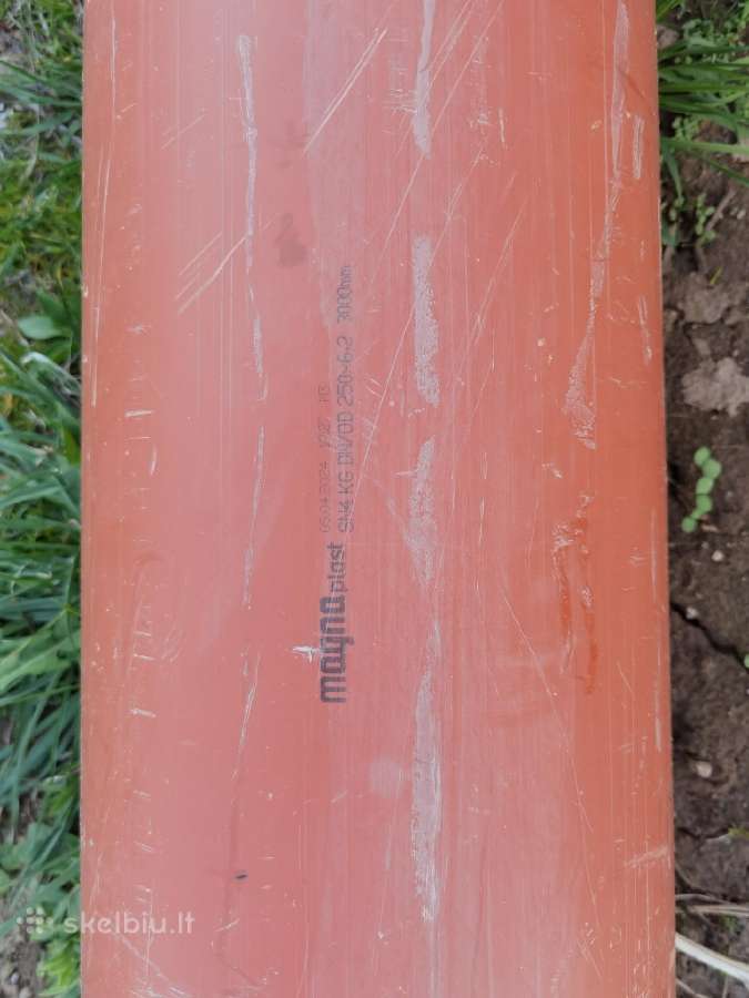 Pervažos, lauko D250 vamzdis
