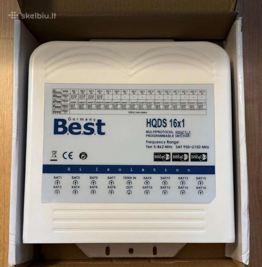 Best Hqds 16x1 Diseqc palydovinis komutatorius