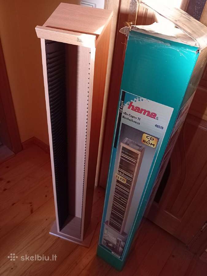 Stilingas, aukštas ir talpus CD stovas Hama 72 CD