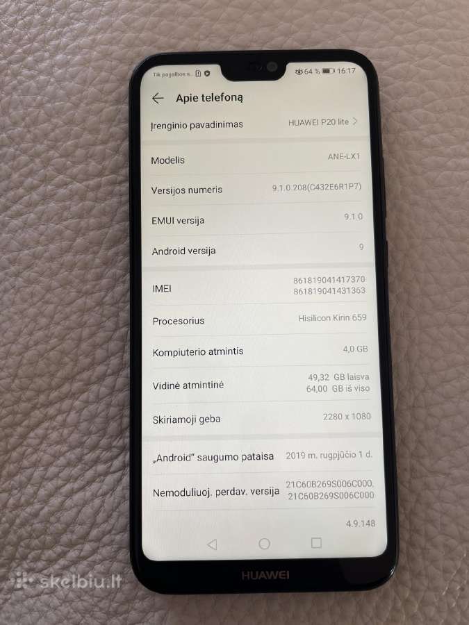 Huawei p20 lite - nuotraukos Nr. 2