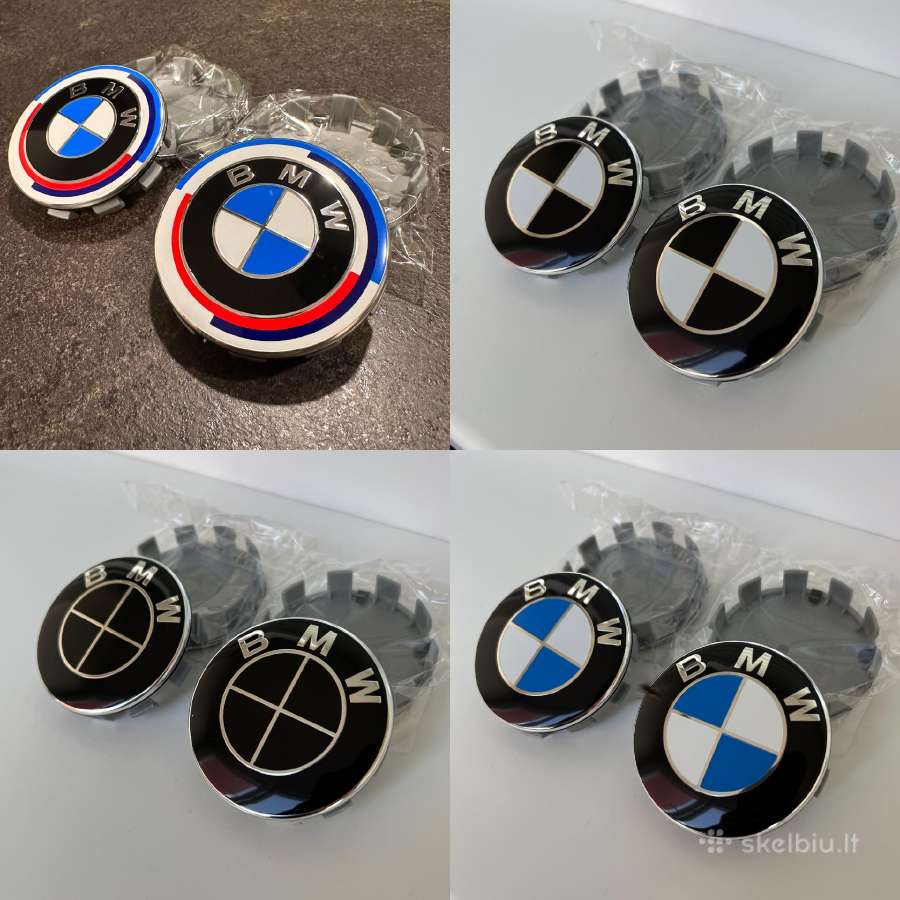 68/56mm bmw ratų ženkliukai