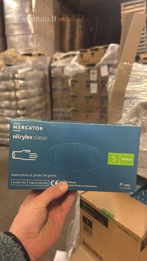 Mercator nitrilinės pirštinės didmena