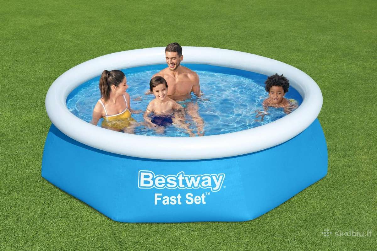 Bestway baseinas+filtras+uždangalas