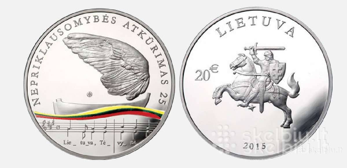 Parduodu Lietuvos nepriklausomybės atkūrimo 25-meč