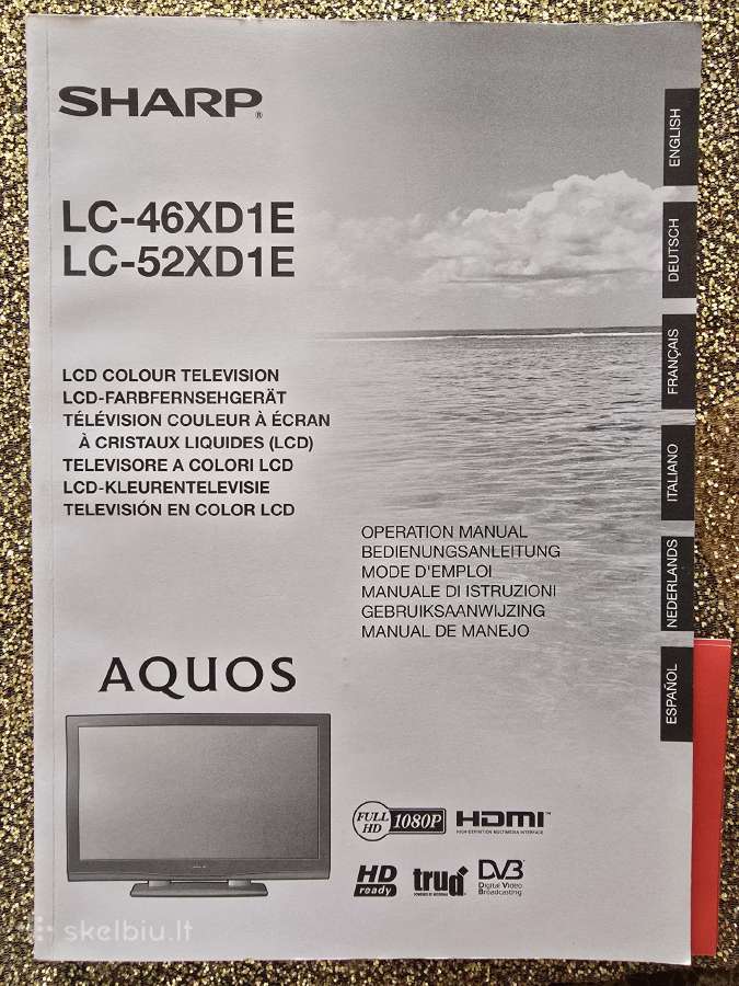 Idealios būklės televizorius Sharp aquos