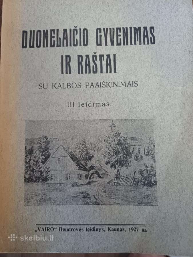 Parduodu knyga,1927m