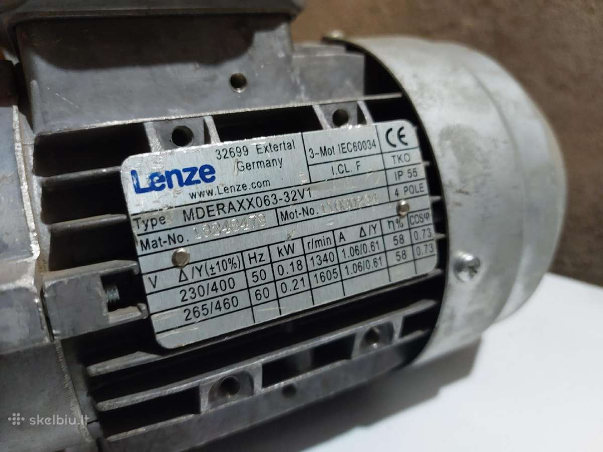 Lenze elektros variklis - nuotraukos Nr. 3