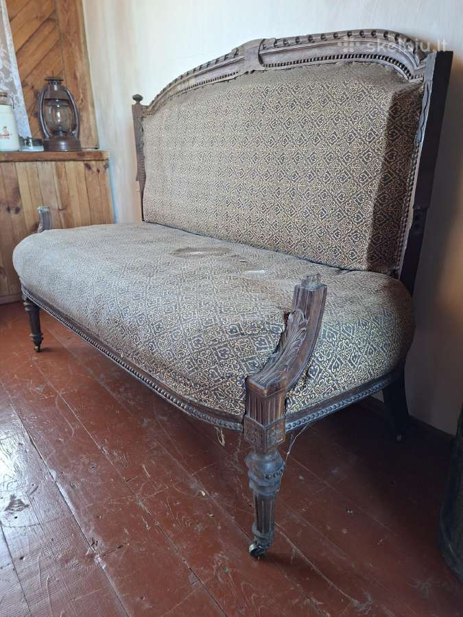 Antikvarinė kanapa restauracijai - nuotraukos Nr. 2