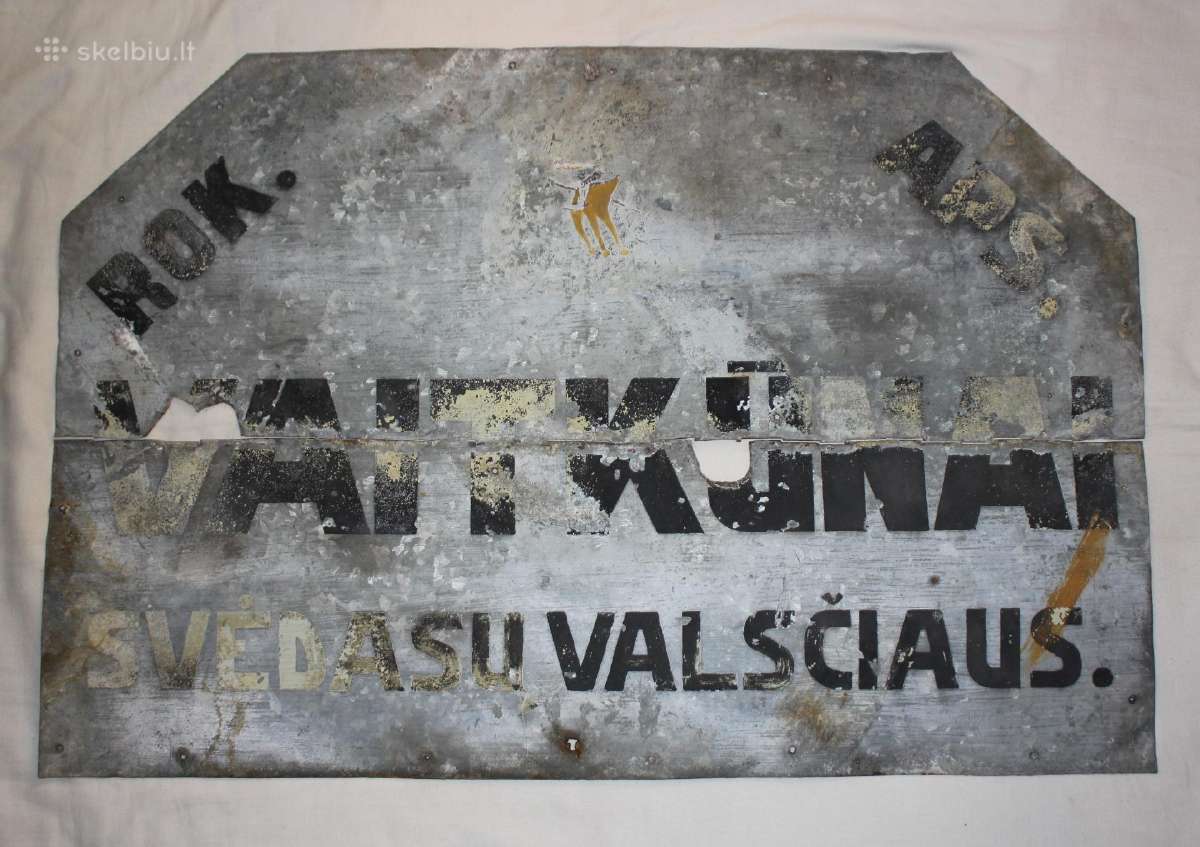 Tarpukario Lietuvos Vaitkūnai kaim Svėdasai iškaba - nuotraukos Nr. 2