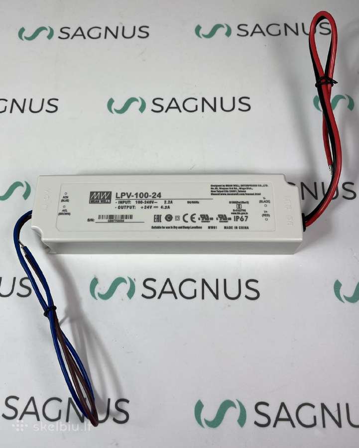 Impulsinis Mw maitinimo šaltinis Lpv-100-24v