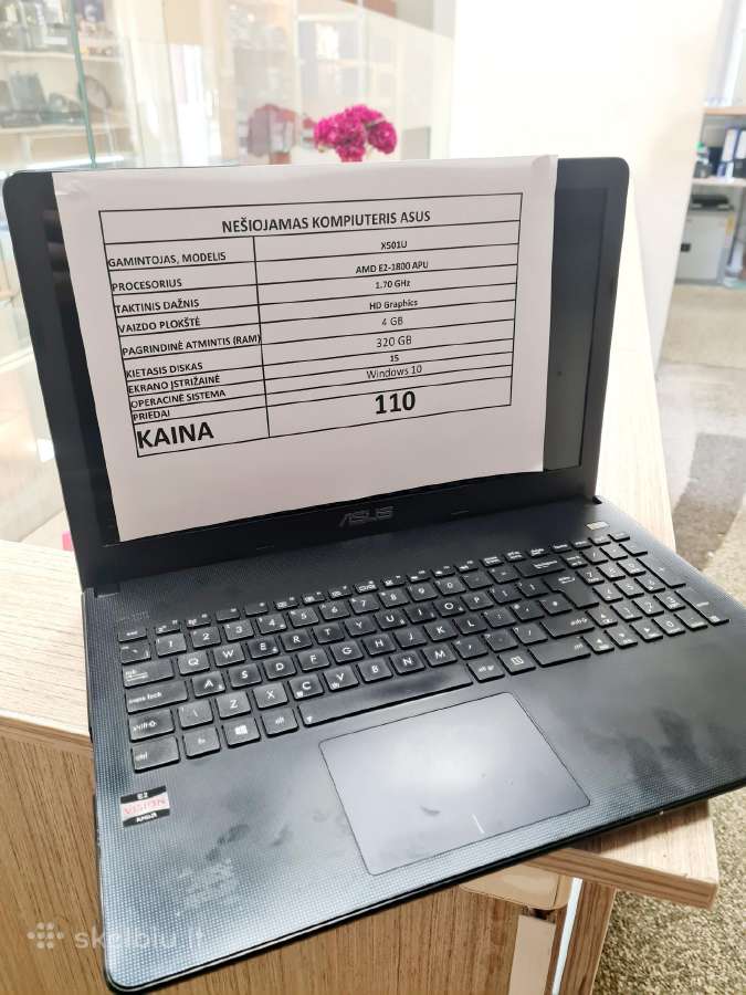 Asus kompiuteris.