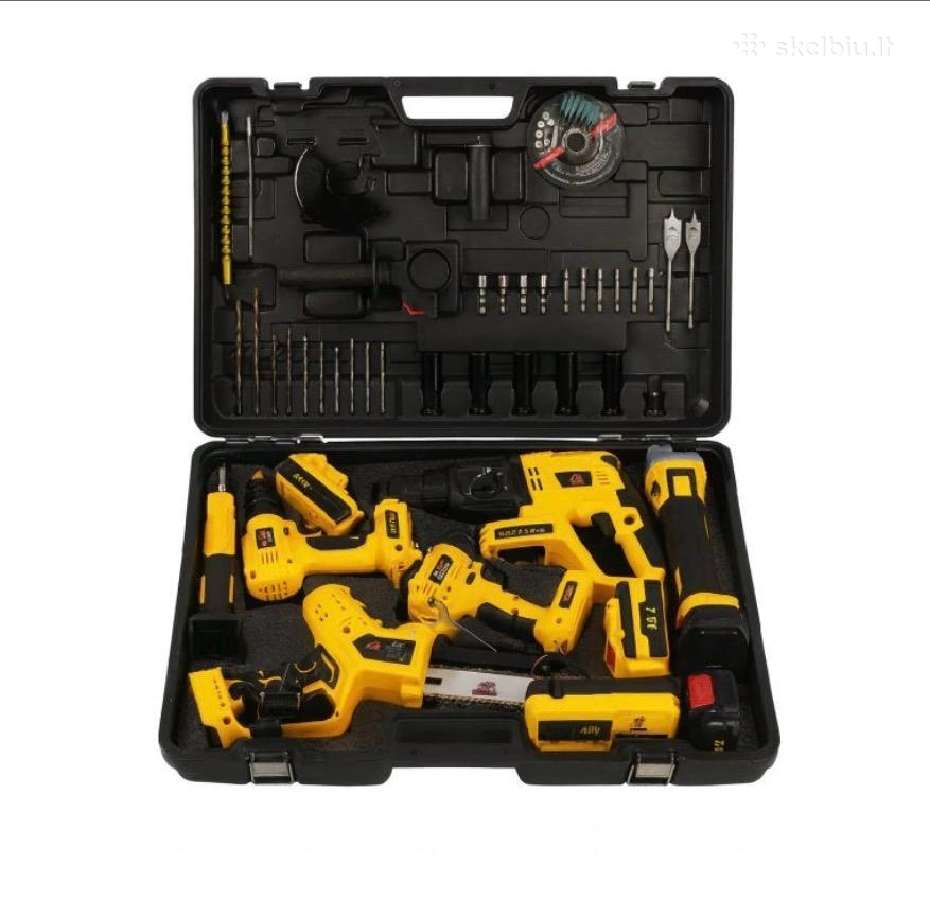 Įrankių rinkinys 6in1 18v 3x5ah