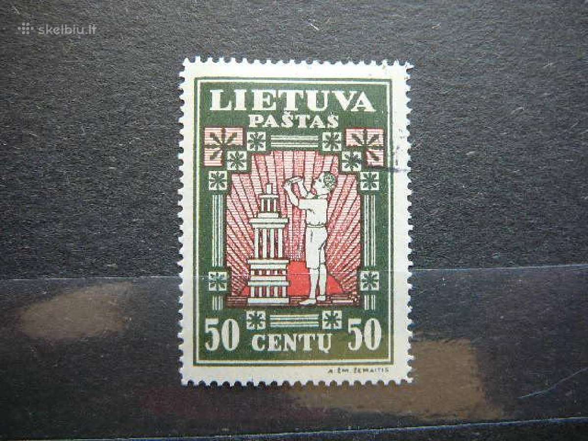 Lietuva 1933 Septyndieniai antsp. lit368aa