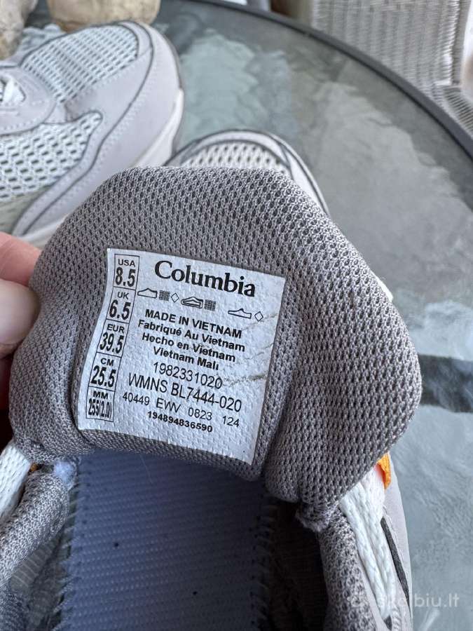 Columbia kedai labai geros būklės 39.5 dydis - nuotraukos Nr. 6