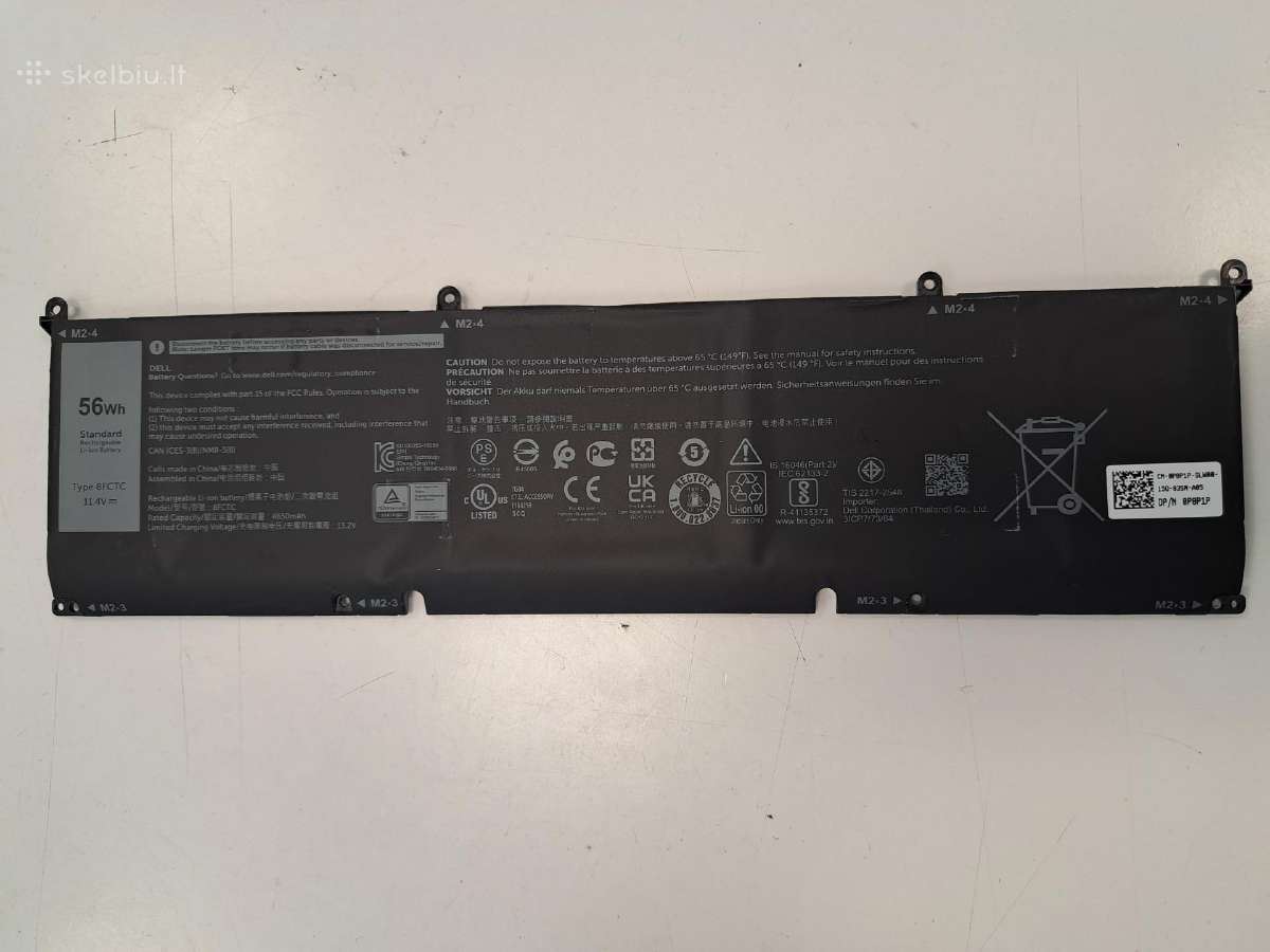 Baterijos Dell 8fctc ir Lenovo L16m3p24