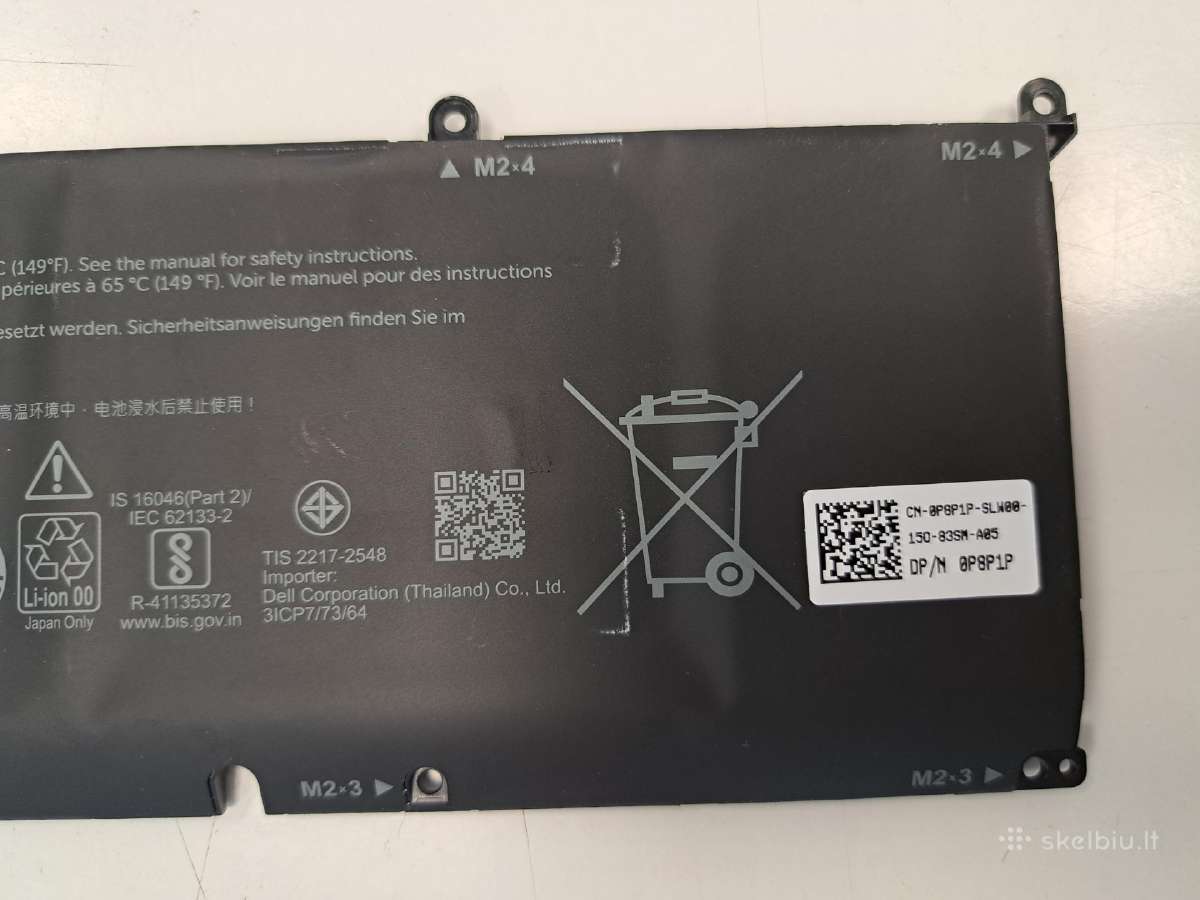 Baterijos Dell 8fctc ir Lenovo L16m3p24 - nuotraukos Nr. 3