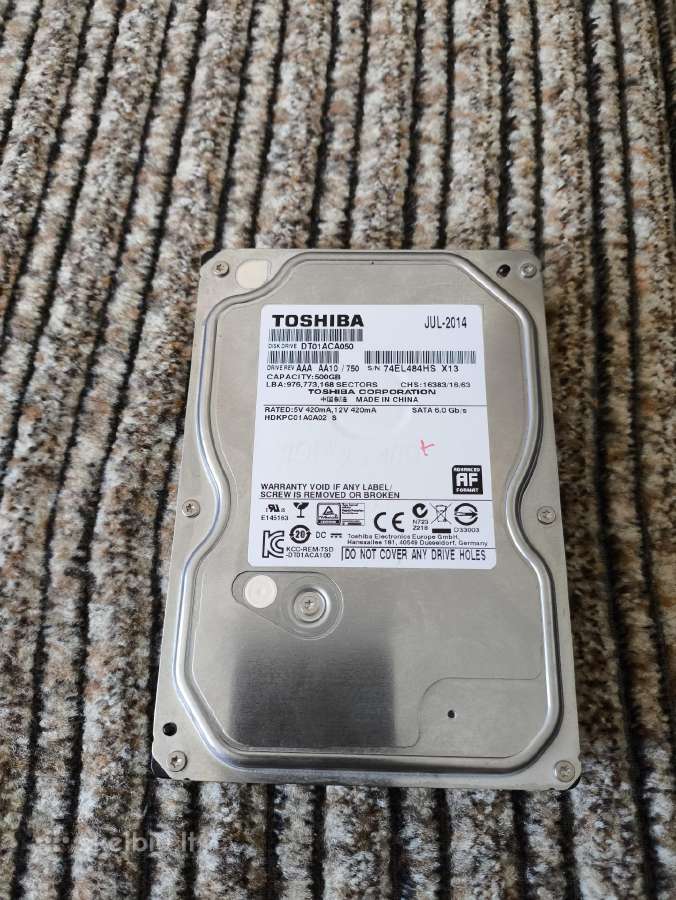 HDD 3.5, 1.5tb, 1tb, 500gb - nuotraukos Nr. 5