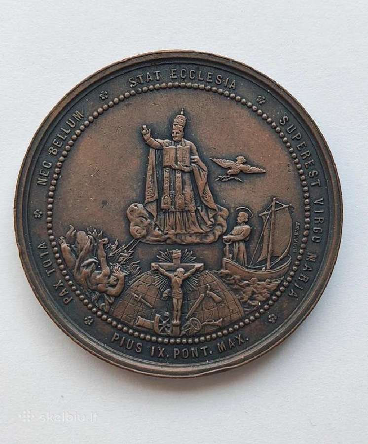 1869m. Vatikano medalis - nuotraukos Nr. 2