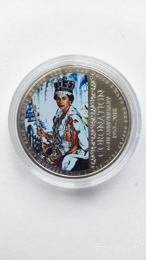 2018 metų Guernsey 5 svarų sterlingų moneta - nuotraukos Nr. 3