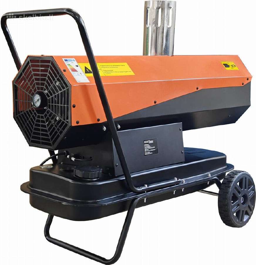 Kraftdele dyzelinis šildytuvas 30kw (su kaminu)