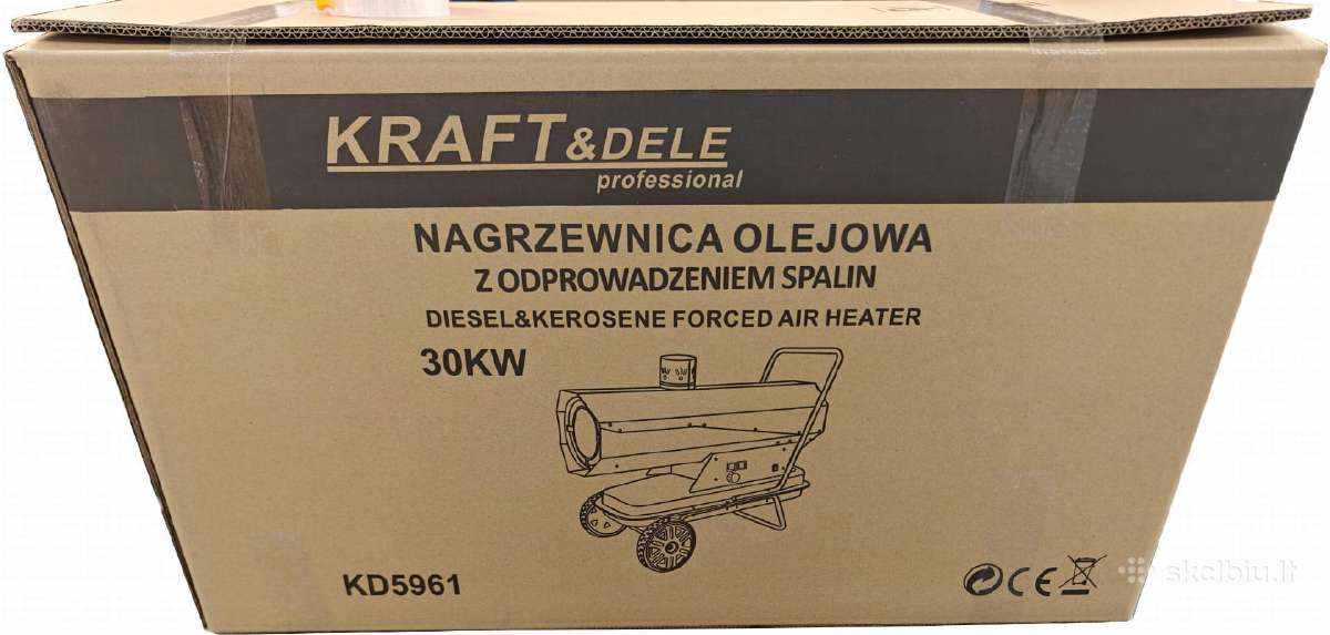 Kraftdele dyzelinis šildytuvas 30kw (su kaminu) - nuotraukos Nr. 11
