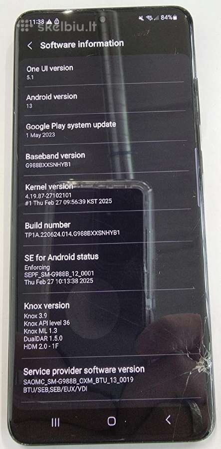 Samsung s20 ultra su gera baterija - nuotraukos Nr. 7