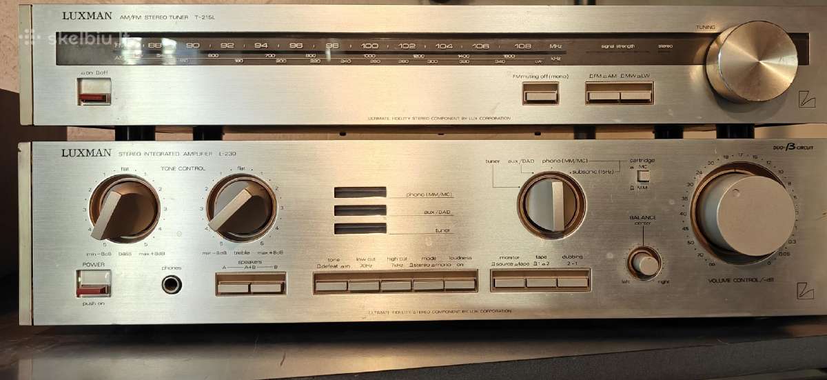 Stiprintuvas ir tiuneris Luxman L-230