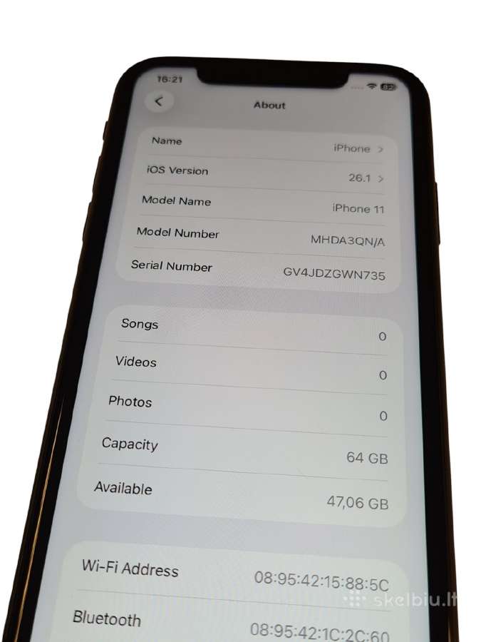 iPhone 11 64gb + 3 mėn. garantija - nuotraukos Nr. 4