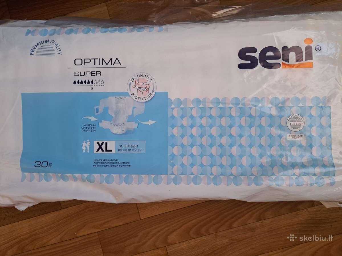 Sauskelnės seni optima super XL