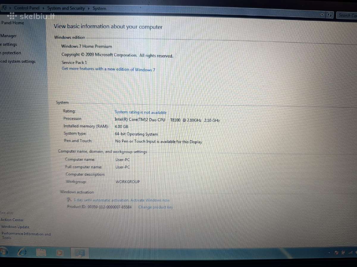 Hp Compaq 6710b nešiojamas kompiuteris - nuotraukos Nr. 8