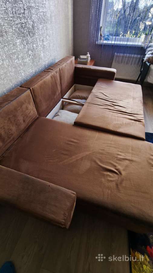 Miegama sofa lova kampas su pagalvėmis - nuotraukos Nr. 3
